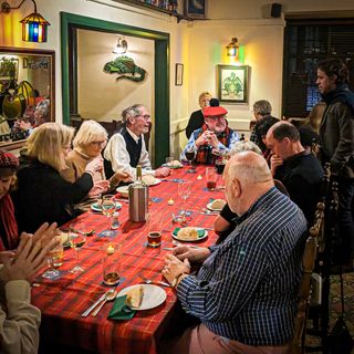 A Burns' Night event at the Green Dragon in Bungay