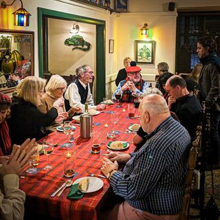 A Burns' Night event at the Green Dragon in Bungay